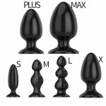 6 Size Soft Silicone Huge Anal Beads Dilatador Anal Plug Big Butt Plug Prostata Massager Erotic Toys Gay Sex Toys for Gay Men