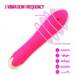 Ins, Waterproof Vibration Massager Dildo for Women with 5 Strong Vibration Modes for Effortless Insertion Exciting Stimulation