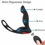 Male Prostate Massage Wireless Remote Control Anal Vibrator Masturbator Sex Toys For Men Delay Butt Plug Penis Training T