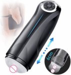 Automatic Masturbator Cup Electric Telescopic Sex Toys for Men 3D Realistic Simulation with Voice Pussy Vagina Erotic Sex Cup