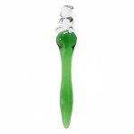Crystal Glass Flirting Stick Clitoral Stimulation Penis Backyard Bead G-spot Massage Masturbation Toys for Men and Women