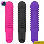 FAAK 7-Speeds G-Spot Wave Patterned Silicone Dildo Vibrator Wand Women Vagina Anal Masturbator Sex Toy Men Prostate Massager