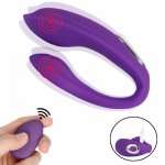 Erotic Wireless Control Double-head 10 Speed Vibrator For Women Rechargeable Vagina G-Spot Stimulated Vibrators Adult Sex Toys