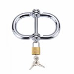 Stainless Steel Handcuffs BDSM Bondage Adult Games Lockable Fetish Restraint Sex Toys for Couple Sex Products metal Handcuffs 18