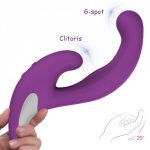 Dual Shock Vibrator Imitation Finger Design Sex Toys Handheld Vagina Masturbator G-spot Stimulator Clitoris Massager For Adults