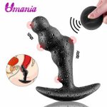 Anal Vibrator Wireless Remote Control Vibrator Male Prostate Massager USB Charging Butt Plug Vibrator Anal Sex Toys For Men