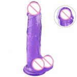 Realistic Dildo Purple Penis For Beginners With Strong Suction Cup Sex Toy For Woman Vaginal G Spot Anal Stimulation Orgasm