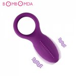 Electro Male Penis Vibrator Ring Delay Cockring G spot Clitoris Stimulator Vibrating Ring Penis Extender Adult Sex Toys for Men