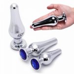 Metal Anal Plug Dildo Stainless Steel Butt Plug Prostate Massage Adult Sex Toy for Man Woman Gay Adult Game Erotic Size S/M/L