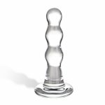 Glas, Plug analny szklany – Glas Triple Play Beaded Glass Butt Plug