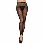 Icollection, Rajstopy  bez stopek - Footless Tights Black Ivy