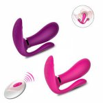 Wearable Butterfly Dildo Vibrator Adult Sex Toys for Women G Spot Clitoris Stimulator Wireless Remote Control Vibrator Panties T