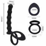 Vibrator Sex Toys for Women Men Belt Penis Anal Bead Plug Adult Massager Double Penetration Vibrator Penis Sex Dildo
