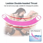 Realistic Dildo Flexible Double Head Massage Adult Long Sex Toy for Women Lesbia