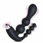 Anal Plug Dildo Vibrator Adult Sex Toys Prostate Massage Butt Plug Anus Pussy Masturbator for Men Women Prostate Stimulator