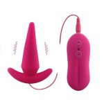 10 Mode Powerful Anal Vibrator Silicone Remote Control Vibrating Butt Plug Adult Sex Toy for Women Men Prostate Massage