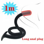 100CM Anal Butt Plug Super Long Soft Anus Massage Sex Toys For Women Men Gay Masturbator Anal Expander SM Games Adult Products