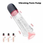 Sucking Penis Pump Vibrator Enlargement Vacuum Pump Automatic Erection Trainer Penis Enlargement Cock Extender For Men Sex Toys