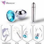 Ins, Runyu Woman Vaginal Erotic Massager Stainless Steel Butt Plug Vibrator Sex Products Anal Plug Dildo Beads Sex Toy Vagina Insert