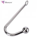 1pc Adult Toy Anal Hook Rope Master Close Ring Stainless Steel Plug Sex Toy GiftAdult Sex Toy For Men Women Sex Shop