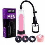 Penis Pump Enlargement Vacuum Dick Extender Men Masturbator Sex Toy Increase Length Enlarger Penis delay Trainer Adult sex toys