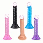 Crystal Jelly Dildo Suction Cup Penis Thrusting Dildo Phallus for Women Gay Realistic Dildo Anal Masturbator Sex Toys