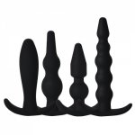 Soft Silicone Anal Beads Prostate Massager Adult Toys Anus Dildo Open Butt Plug Erotic Sex Toys for Men Women Adult Masturbator