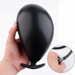 Inflatable Anal Plug Sex Toys for Women Men Pump Up Anus Dilator Extend Adult Silicone Expandable Butt Plug Backyard Game