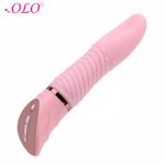OLO 10 Speeds Tongue Shape Vibrator Clitoris Stimulator Sex Toys for Women Erotic G-spot Massager Oral Female Masturbation
