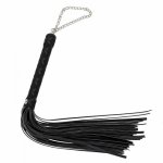 Adult Product Spanking PU Leather Bondage Whip Flogger Many Color Handle Paddle Fetish BDSM Slave Sex Toys For Couples in SM