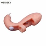 Zerosky, Zerosky Female Sex Toys G Spot Finger Vibrator Sex Toys For Woman Clitoris Stimulator Brush Vibrating Finger Sleeve