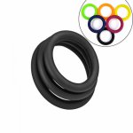3PCS Colorful Silicone Cock Ring Male Enhancer Ejaculation Delay Penis Rings Dildo Extender Ring  Sex Toys For Men Sex Shop