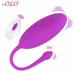 OLO Remote Control Clitoris Stimulator Kegel Ball G-Spot Massage Vagina Ball Vibrator Vibrating Jumping Egg Sex Toy for Women
