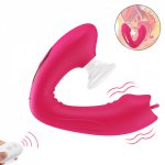 Wireless Double Sucking Licking Vibrator for Women VaginaDildos G Spots Sex shop toys for Couples Female Massager Masturbator
