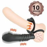 Anal Dildo Vibrator Double Penetration Vibrator Sex Toys for Couple Strap On Penis Anal PlugStrapon Dildo Vibrator
