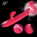 Clitoris Stimulation G-Spot Automatic Telescopic Thrusting Heating Vibrator Female Turning Bead Dildo Vibrator Sex Toy