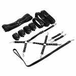 10pc Erotic Sex Toys for Adult Leather Erotic BDSM Sex Kits Bondage Restraint Handcuffs Sex Game Whip Gag Nipple Clamps SM Toys