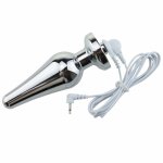 Electro Shock Anal Plug Dildo Metal Electric Shock Butt Plug Vibtrating Massager Medical Themed Sex Toy for Men Women Products