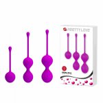 Pretty Love 3Pcs/unit SIlicone Vagina Kegel Ball Vaginal Ball Adult sex toys for women Sex Products
