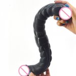 Spiral double-headed dragon unisex anal plug penis masturbation device gay sex tools adult products extra long flirting silicone