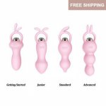 Mini rabbit vibrator anal vibrator sex toy female anal beads prostate massage g-spot clit stimulator gay sex toy female sex toy