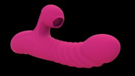 3cm Thrusting Sucking Vibrator for women with Clit Sucker Clitoris Stimulator Powerful G Spot Vibrating Dildo Sex Toys for Adult