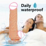 Intelligent heating Dildo wireless multi-frequency vibration lifelike silicone vibrating dildo G-spot vagina sex toys for women