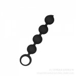 Black silicone anal beads prostate massager butt plug anal massage sex tool for female masturbation sex toy anal ball for men