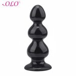 OLO Couple Toys Butt Plugs Anal Plug Big Anal Beads Huge Size Prostate Massager Anus Stimulator Sex Toys For Man Woman
