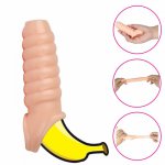 Big Dildo G-spot Vibrator Clitoris Delay Lock Sperm Extender Sleeve Dick Cock Masturbators Sex Toys For Woman Men Intimate Goods