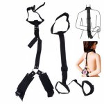 Adult Games BDSM Bondage Restraints Slave Neck Handcuffs Leg Open Cuff Straps Erotic Sex Toys For Woman Couples Accessories