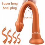 55cm Super Long Anal Plug Big Glans Animal Dildo Huge Butt Plug Adult Erotic Sex Toy for Woman Men Prostate Massgae Anus Dilator