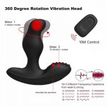 New Male Prostate Massage ,3 Mode Rotating 16 Speeds Vibrating Anal Dildo Vibrators Butt Plug G Spot Adult Anal Sex Toys for Men