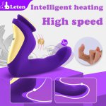 Leten, Leten Tickling G-spot Heating Dildo Finger Vibrator High speed Female Anal Masturbator Prostatic massager Sex Toys For Women Men